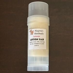 Lavender Lotion Bar 3.4 oz Handmade 100% Organic Oregon Farm